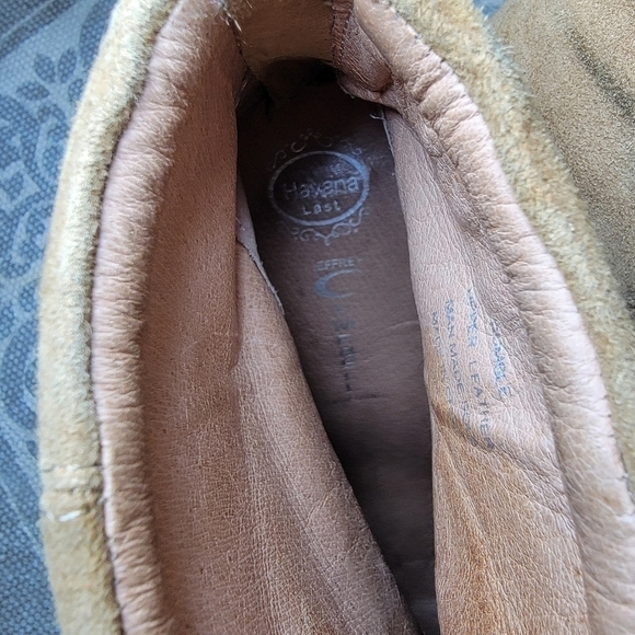 Jeffrey Campbell Rumble suede booties tan heel back zipper Size 8 - Picture 13 of 16